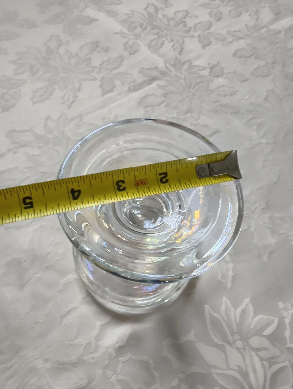 Heavy Hand Blown Art Glass Contemporary Candle Holder Two-way Vintage